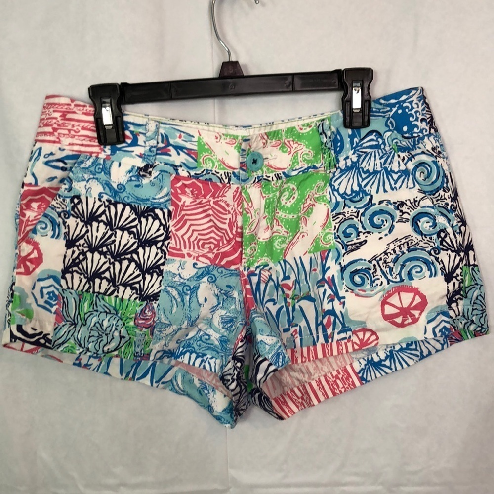 Lilly Pulitzer “Osterville Patch” The Walsh Multi Colored Short Size 6